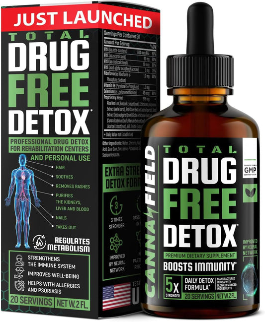 Premium 5-Day Body Cleanse Liquid Detox Drops with Milk Thistle - Liver & Gut Cleanse Supplement for Detox & Repair