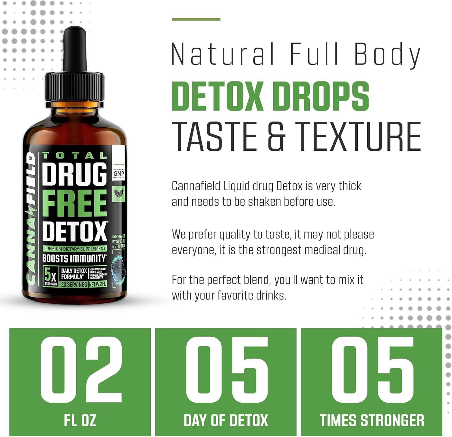 Premium 5-Day Body Cleanse Liquid Detox Drops with Milk Thistle - Liver & Gut Cleanse Supplement for Detox & Repair