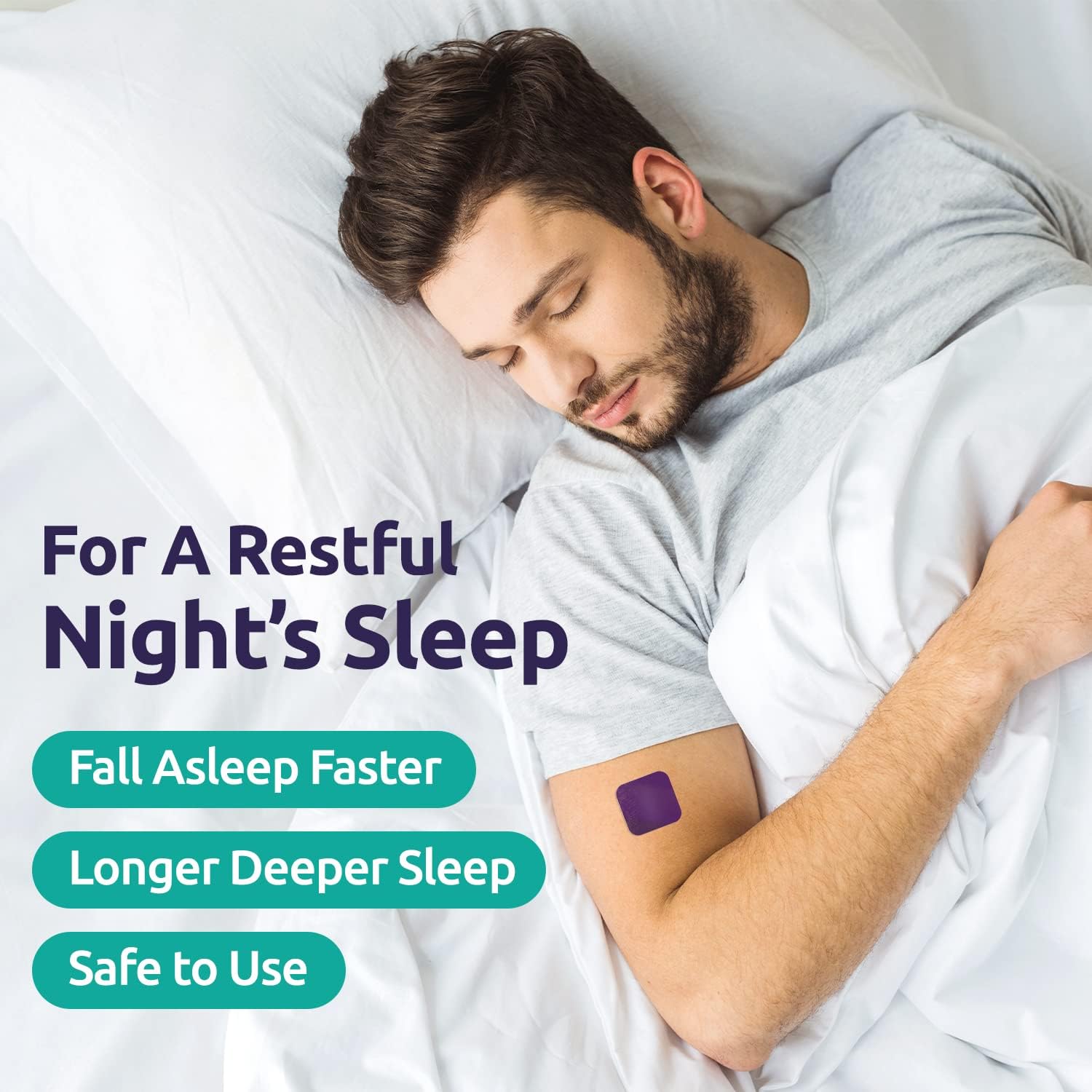 Premium Adult Sleep Patches with Upgraded Ingredients - 42 Patches for Easy & Comfortable Use