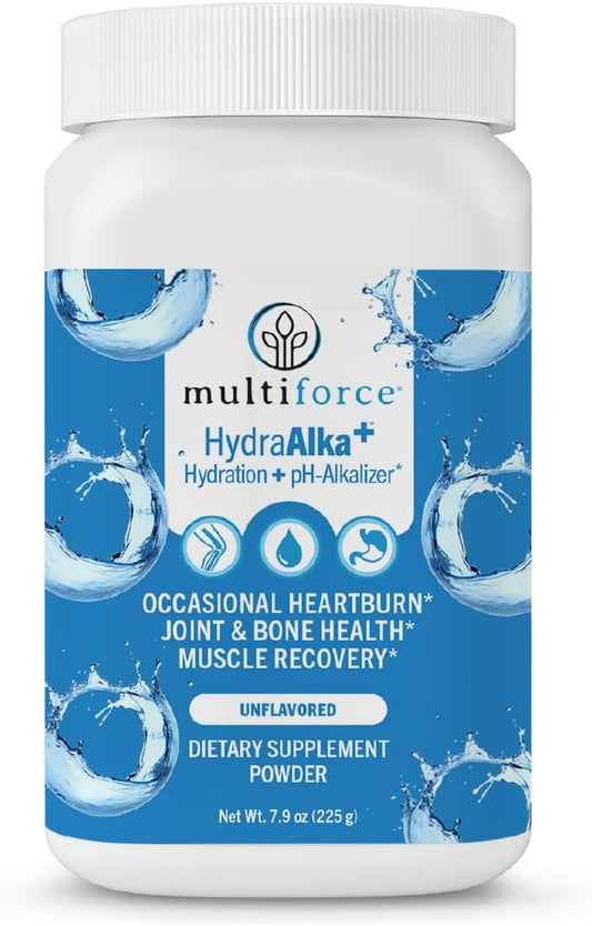 Premium Alkalizing Supplement with Electrolytes for pH Balance, Muscle Recovery, and Bone Health - 30 Servings, 3 Flavors