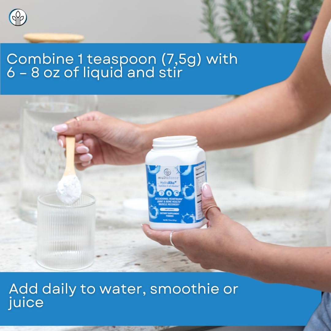 Premium Alkalizing Supplement with Electrolytes for pH Balance, Muscle Recovery, and Bone Health - 30 Servings, 3 Flavors