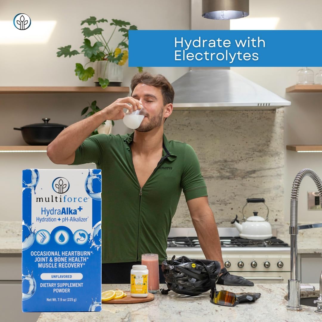 Premium Alkalizing Supplement with Electrolytes for pH Balance, Muscle Recovery, and Bone Health - 30 Servings, 3 Flavors