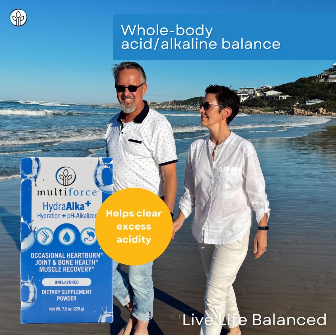 Premium Alkalizing Supplement with Electrolytes for pH Balance, Muscle Recovery, and Bone Health - 30 Servings, 3 Flavors