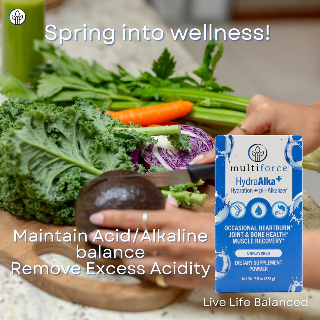 Premium Alkalizing Supplement with Electrolytes for pH Balance, Muscle Recovery, and Bone Health - 30 Servings, 3 Flavors