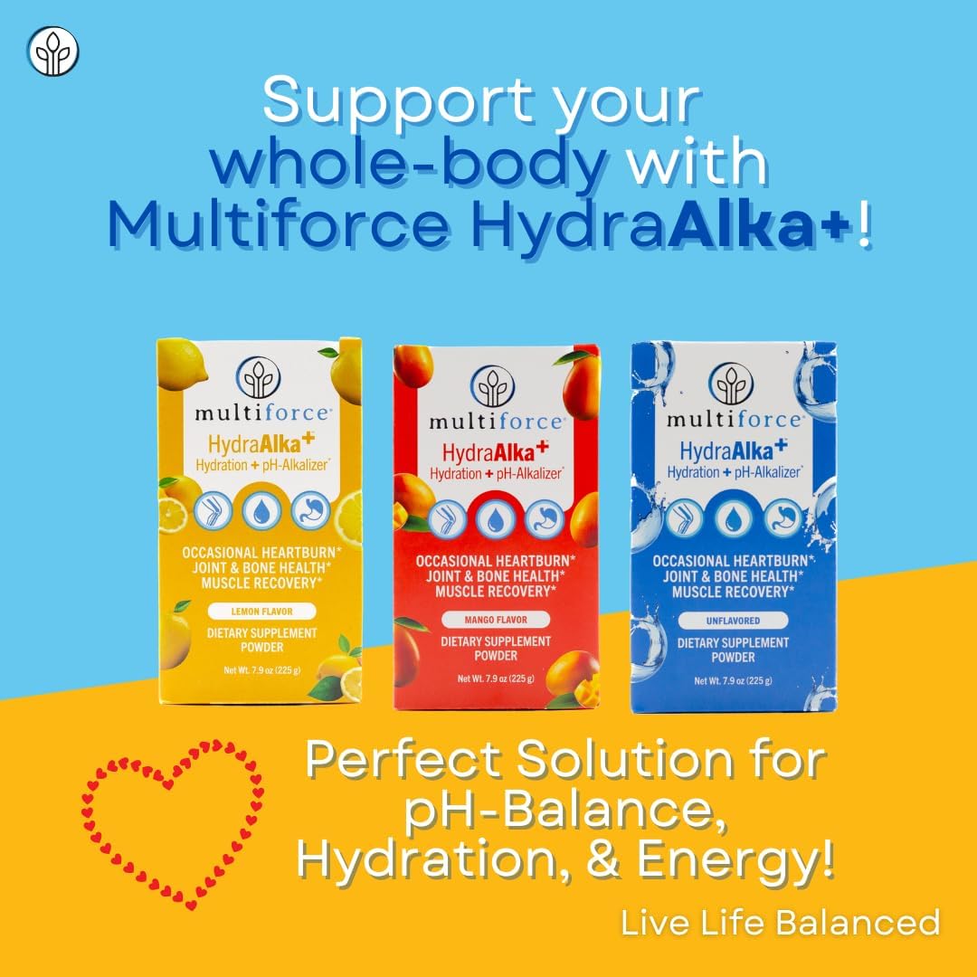 Premium Alkalizing Supplement with Electrolytes for pH Balance, Muscle Recovery, and Bone Health - 30 Servings, 3 Flavors