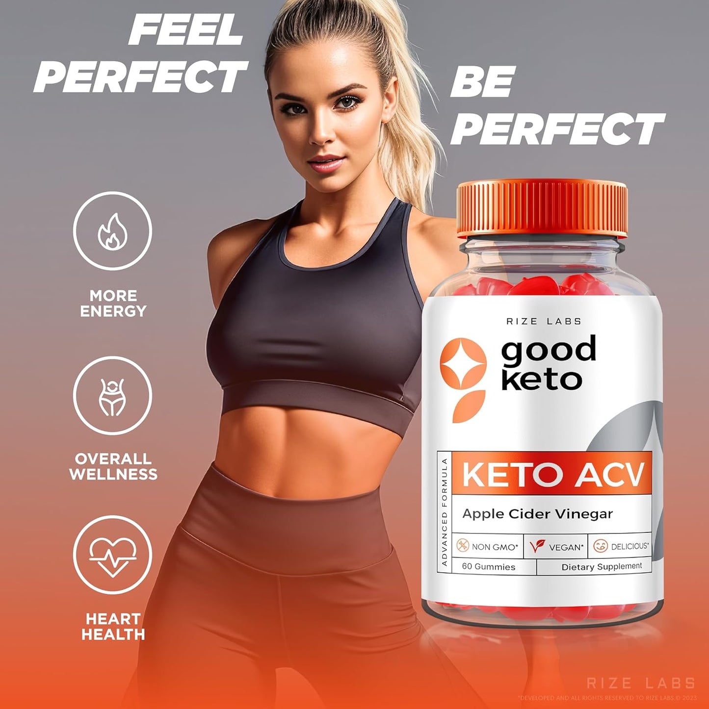 Premium All-Natural Apple Cider Vinegar Gummies for Advanced Weight Loss - 180 Gummies by Rize Labs