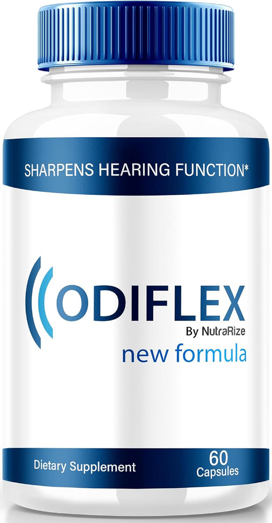 Premium All-Natural Ear Health Formula Capsules for Inner Ear Protection - Official Hearing Support Supplement with Odi Flex Reviews (60 Capsules)