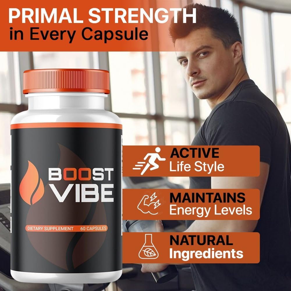 Premium All Natural SPRESSO Boost Vibe Capsules for Male Health (2 Pack - 120 Capsules)