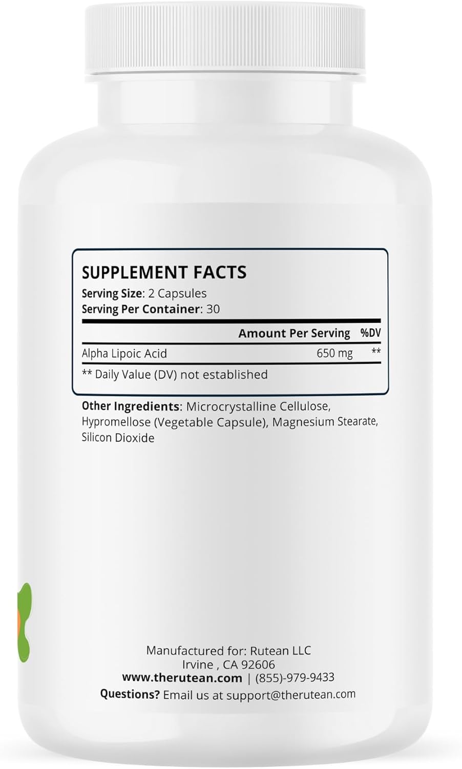 Premium Alpha Lipoic Acid Capsules for Liver, Nerve, & Heart Health - Lipoic Lift - 60 Capsules - Gluten-Free & Non-GMO.