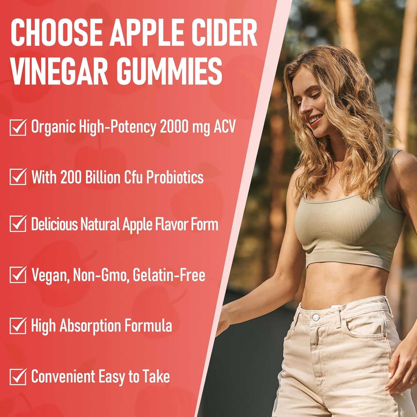 Premium Apple Cider Vinegar Gummies with Probiotics, B12, and Keto Support - 2000mg Max Strength for Digestion, Metabolism, Detox, Gut & Immune Health - Non-GMO, Gelatin-Free - 120 Keto ACV Gummies