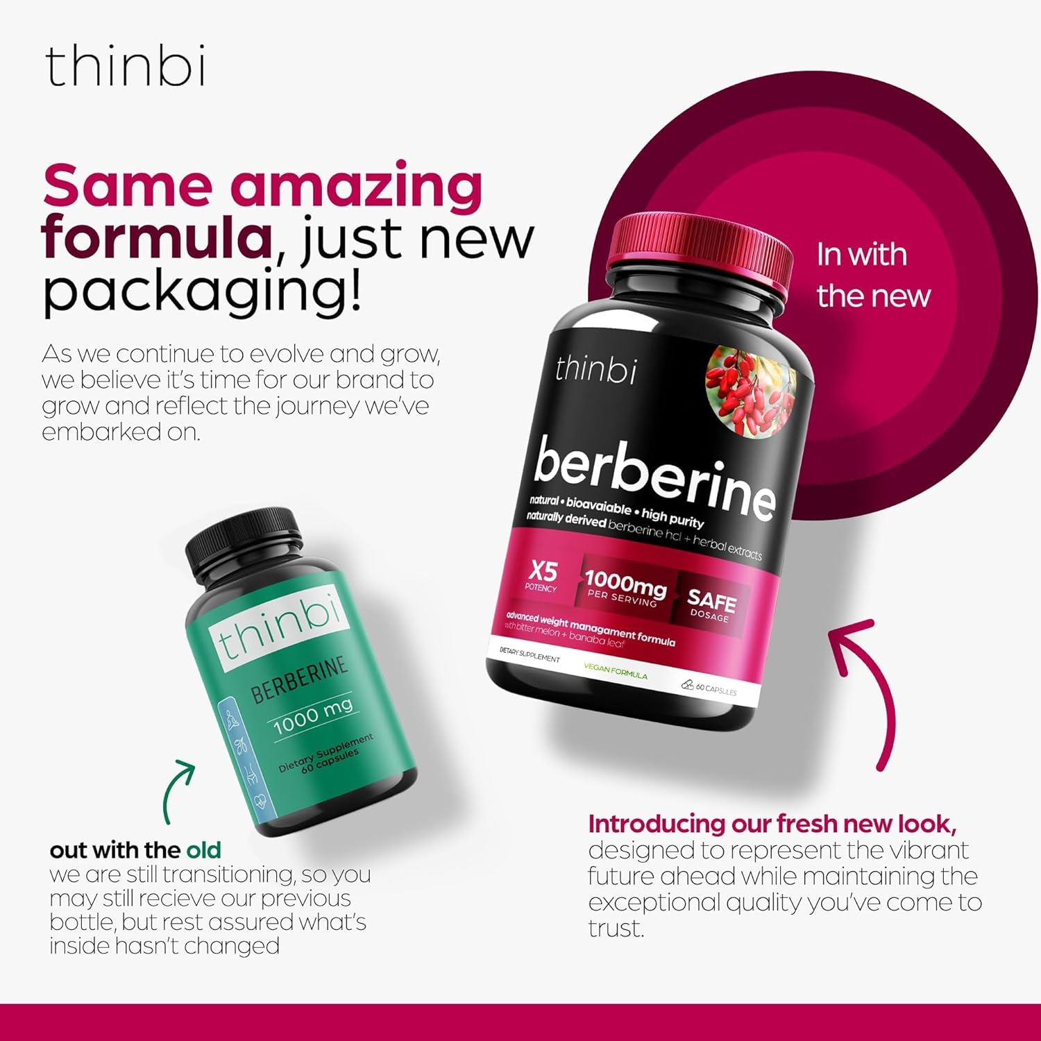 Premium Berberine Supplement for Weight Management - 1000mg Capsules with Bitter Melon & Banaba Leaf - Barberry Extract - 30 Servings