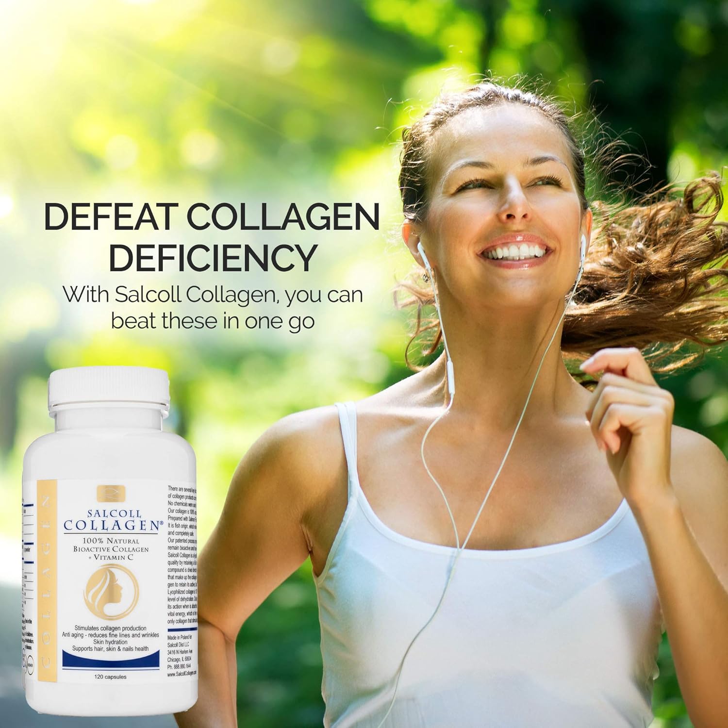 Premium Bioactive Marine Collagen Capsules - Joint Support, Healthy Skin, Hair & Nails | 100% Natural Fish Collagen Supplement for Women & Men - 1 Month Supply