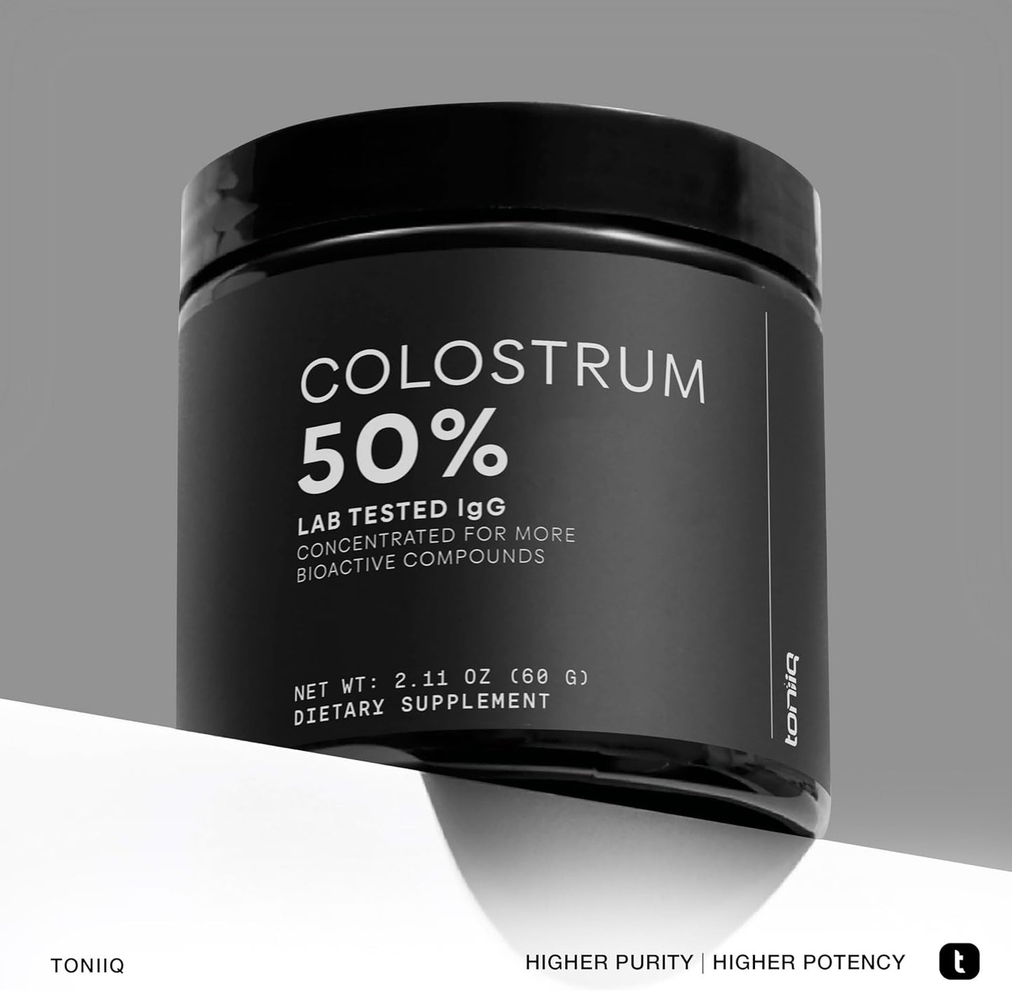 Premium Bovine Colostrum Powder with 50% IgG - 2,000mg per Serving - Immune, Gut, Skin Health Support - Third Party Tested - 30 Servings