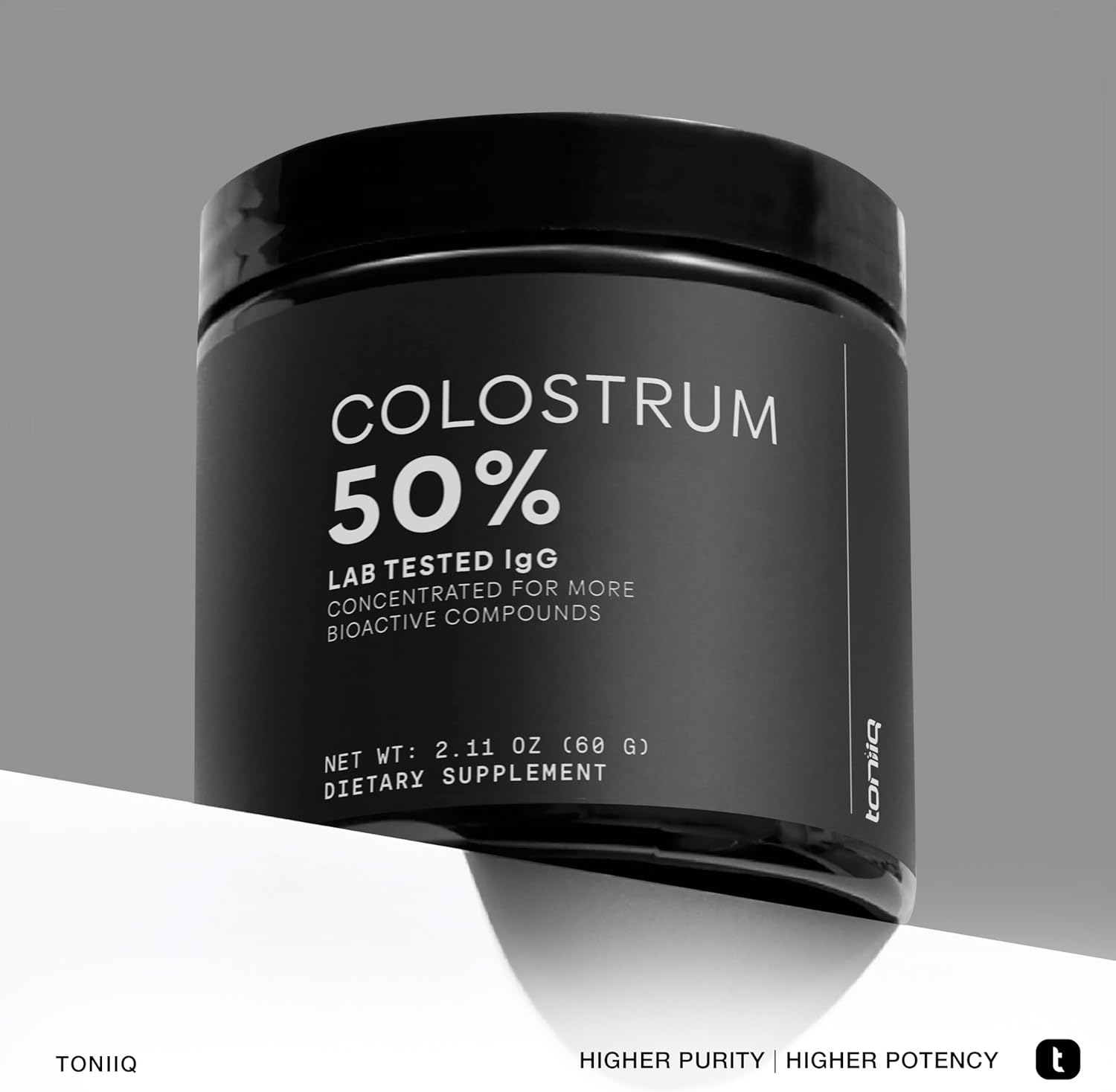 Premium Bovine Colostrum Powder with 50% IgG - 2,000mg per Serving - Immune, Gut, Skin Health Support - Third Party Tested - 30 Servings