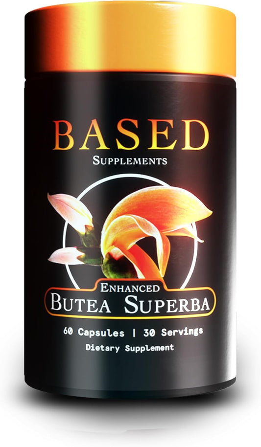 Premium Butea Superba Extract - Thai Herb for Men's Vitality, Focus, and Energy - Natural Flavonoid-Rich Root Powder Supplement