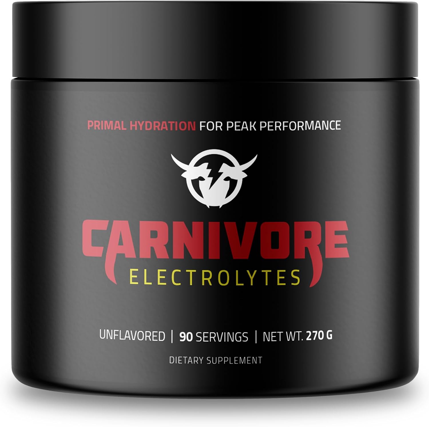 Premium Carnivore Diet Electrolyte Powder - Zero Carb, Keto Friendly - Balanced Electrolyte Support for Optimal Energy & Recovery - 90 Servings