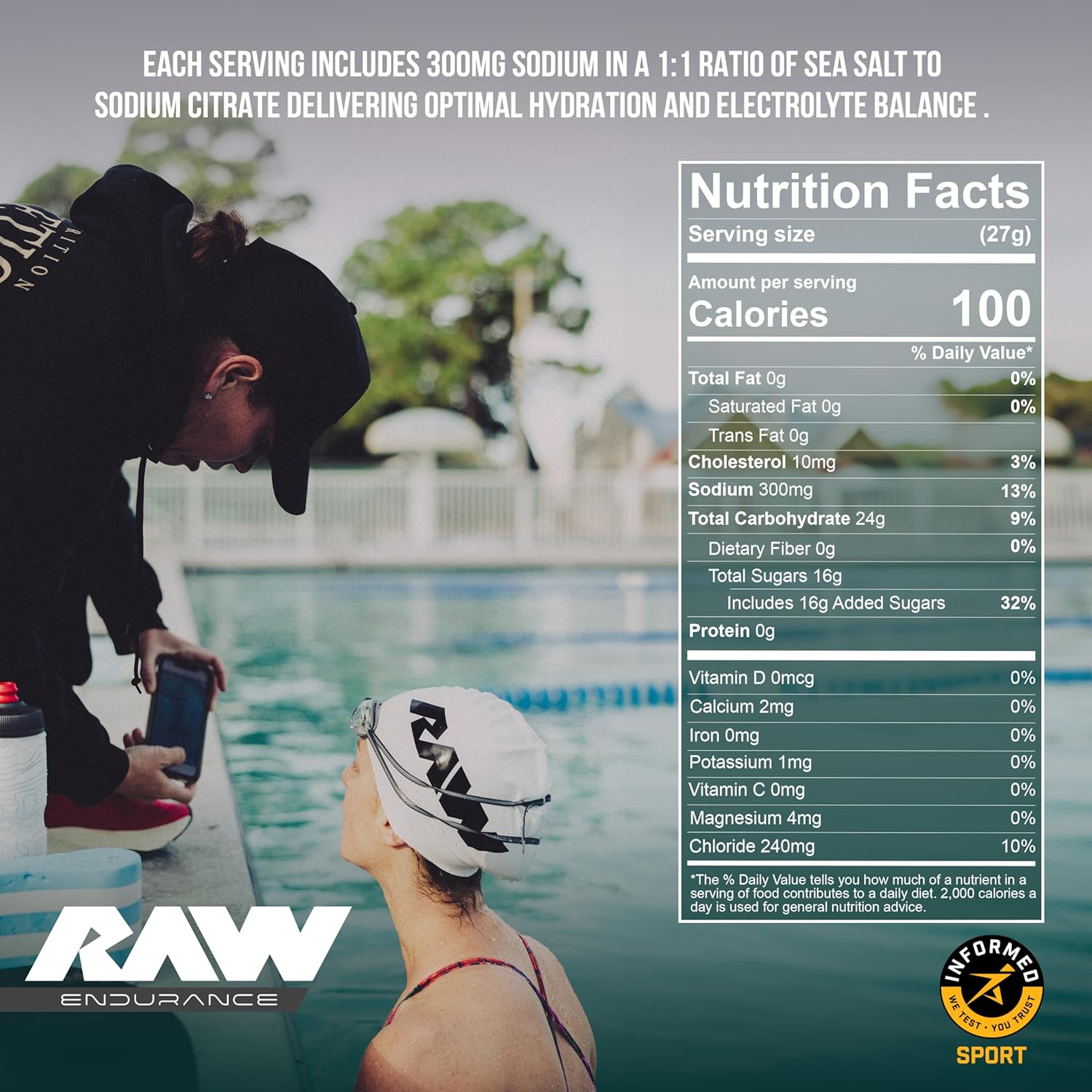 Premium Endurance Supplement Powder - Orange Flavor (60 Servings) - Boost Performance, Hydration, and Stamina for Workouts - 24g Carbs, 300mg Sodium
