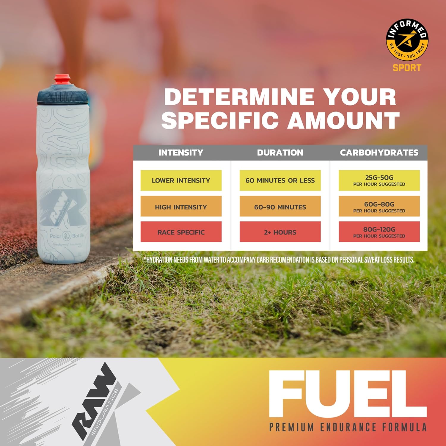 Premium Endurance Supplement Powder - Orange Flavor (60 Servings) - Boost Performance, Hydration, and Stamina for Workouts - 24g Carbs, 300mg Sodium