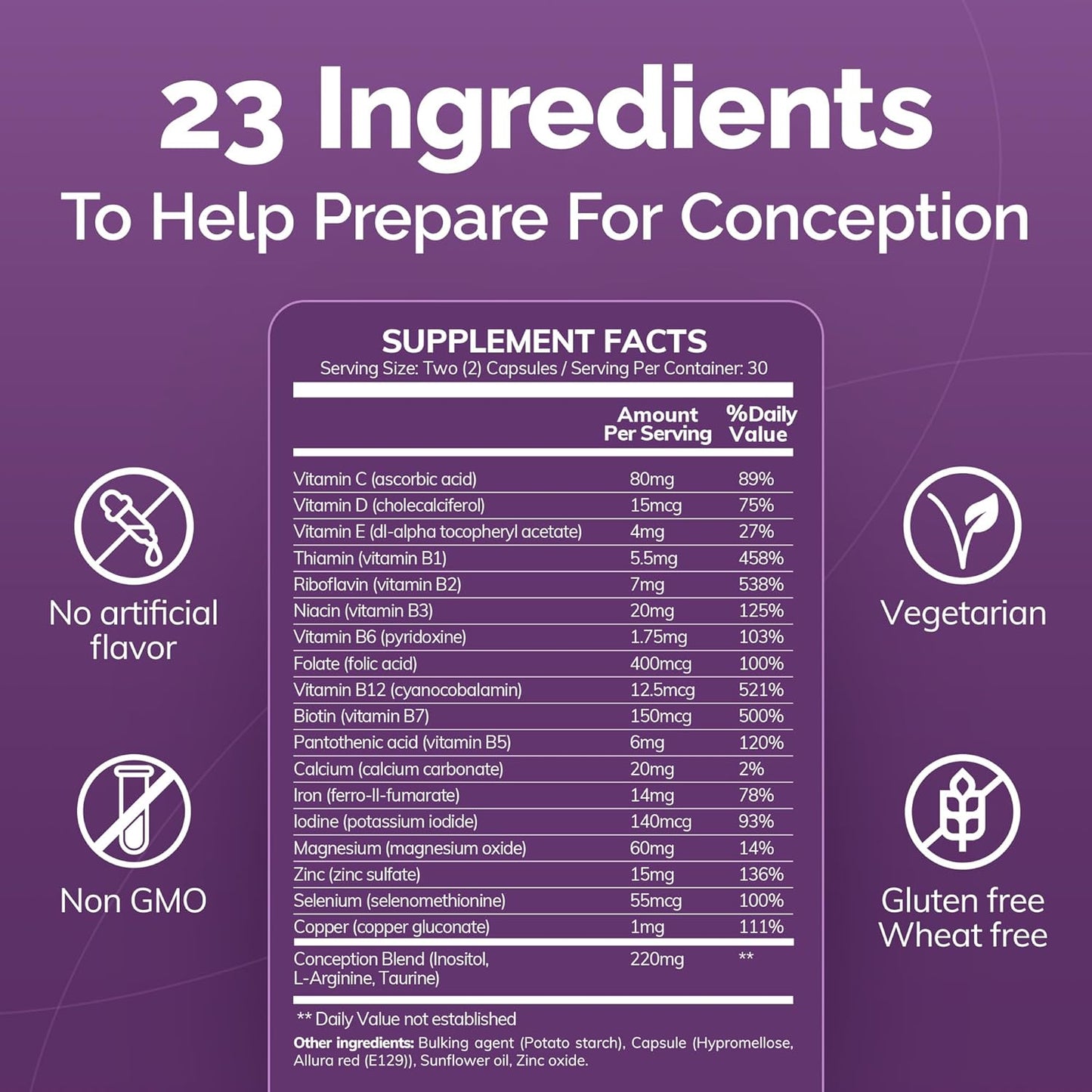 Premium Fertility Vitamins Bundle for Men and Women | 30-Day Supply | Conceive Plus Fertility Support | 2 x 60 Soft Capsules