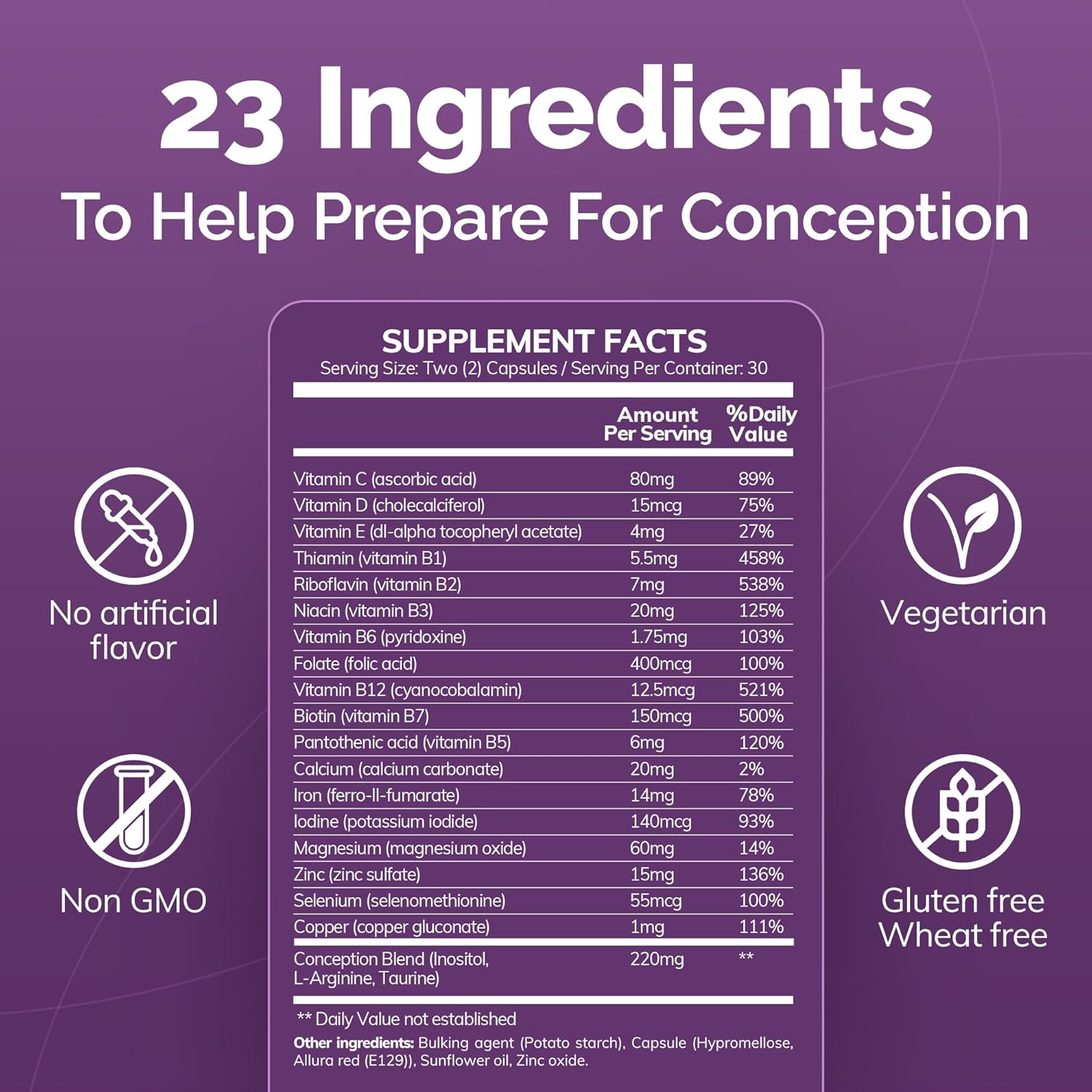 Premium Fertility Vitamins Bundle for Men and Women | 30-Day Supply | Conceive Plus Fertility Support | 2 x 60 Soft Capsules