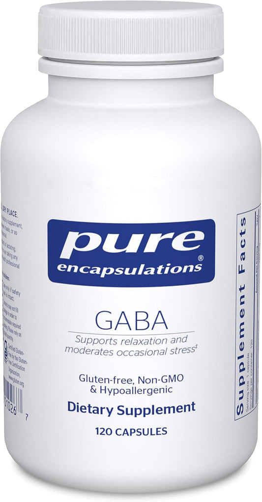 Premium GABA Amino Acids Supplement for Relaxation & Stress Relief - 120 Capsules