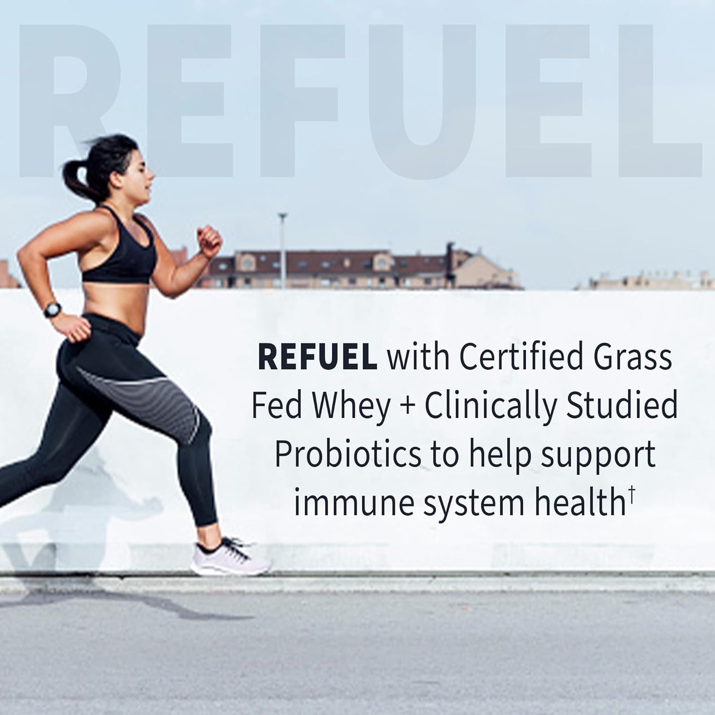 Premium Grass Fed Whey Protein Isolate with Probiotics - Vanilla Flavored, Cold Processed, 24g Protein, Non GMO, Gluten Free - 20 Servings by Garden of Life SPORT