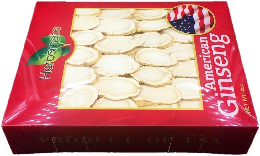 Premium Green Nutrition American Ginseng Large Slice (4 Oz) - Hand-Selected A Grade