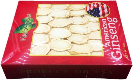 Premium Green Nutrition American Ginseng Large Slice (4 Oz) - Hand-Selected A Grade