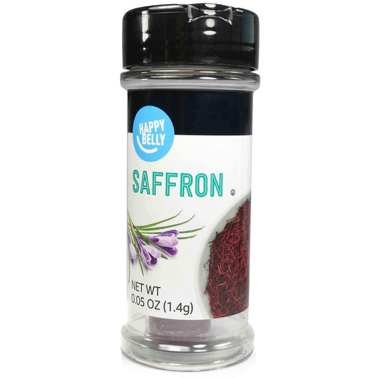 Premium Happy Belly Saffron Spice - 0.05 oz Jar for Cooking and Baking