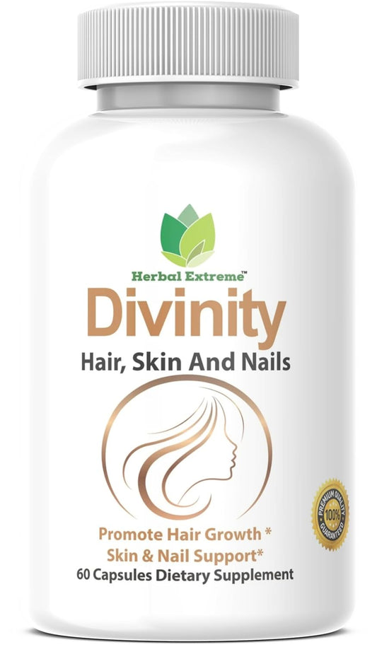 Premium Herbal Blend for Hair, Skin, and Nails with Biotin 5000 mcg - Natural Ingredients for Health and Beauty