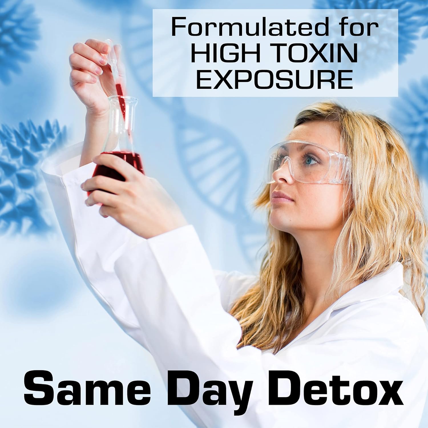 Premium Herbal Detox Cleanse for Rapid Toxin Removal - Wellgenix Strip NC Complete Body Cleanser - 1 Hour Fast Acting Softgel
