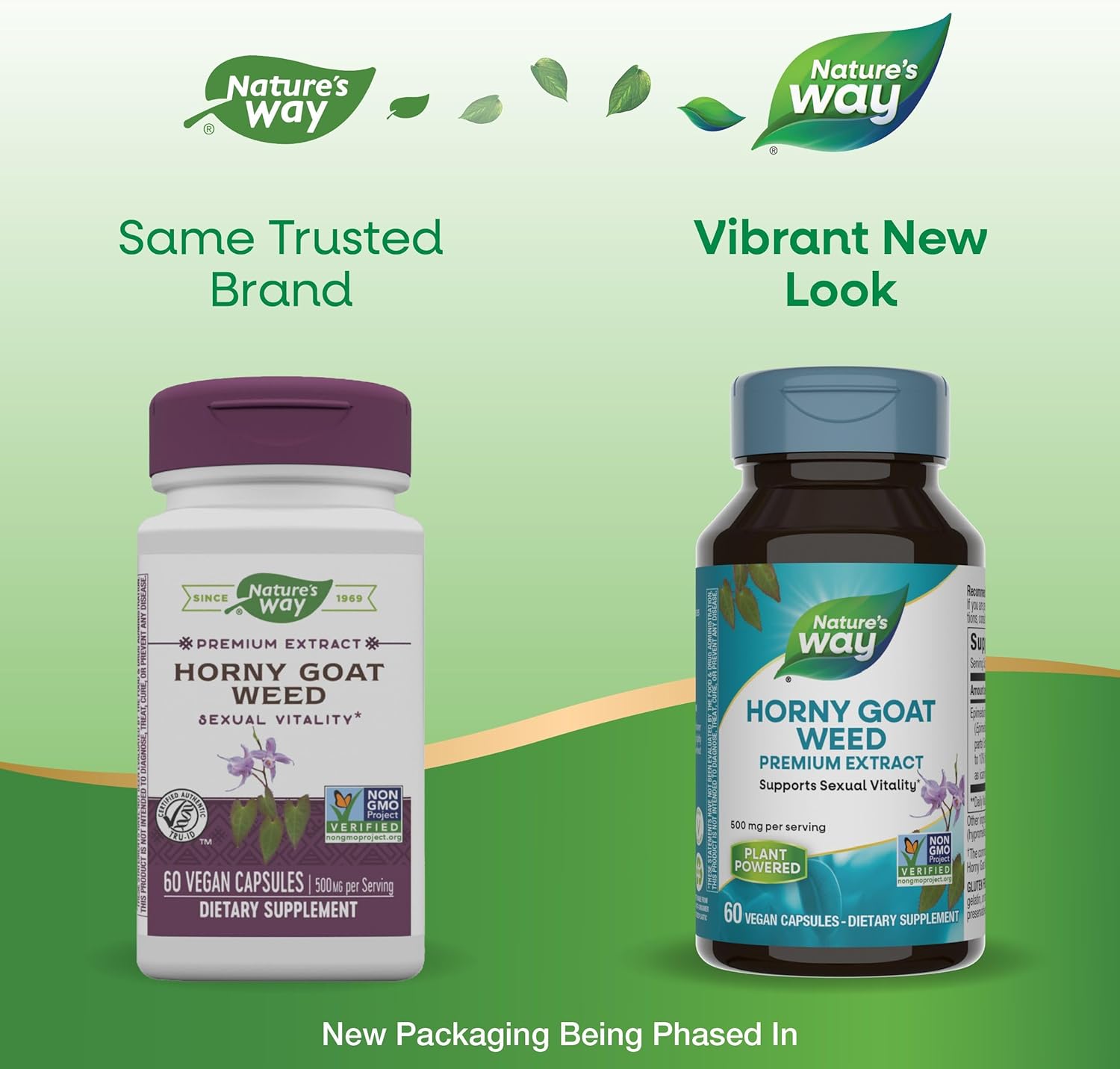 Premium Horny Goat Weed Extract Capsules for Sexual Vitality - Non-GMO & Vegan - 60 Count