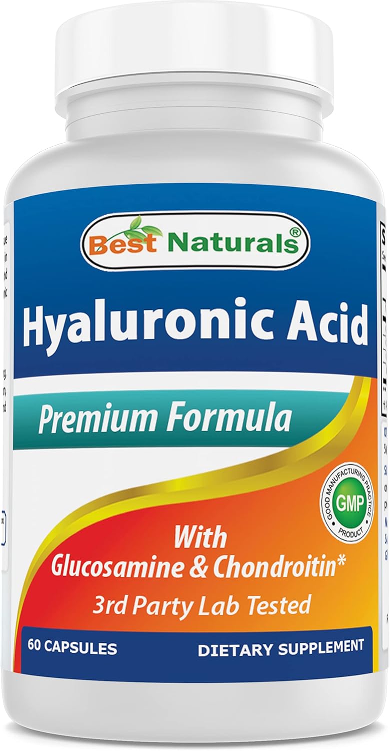 Premium Hyaluronic Acid Capsules - 100mg for Healthy Joints & Youthful Skin - 60 Count