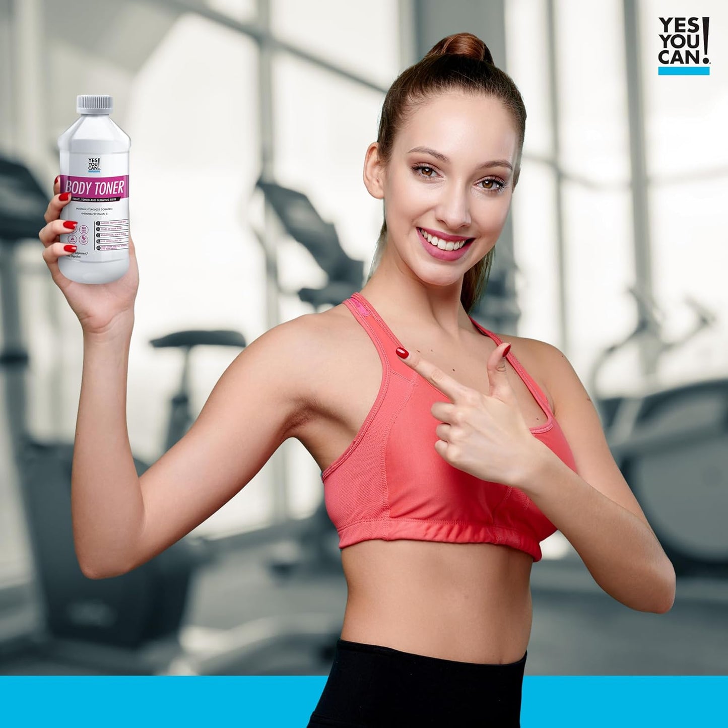 Premium Hydrolyzed Collagen Supplement for Healthy Hair, Skin, and Nails - Body Toning Formula with Vitamin C and Collagen Peptides - 2 Pack of 16 Servings