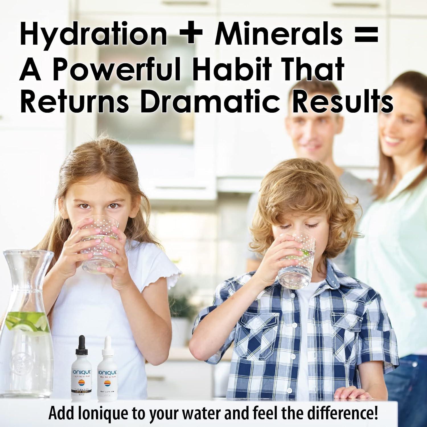 Premium Ionic Mineral Supplement for Enhanced Water - Magnesium, Trace Minerals & Electrolytes - Liquid Drops for Mineralizing Filtered and RO Water - Two 2 oz Bottles
