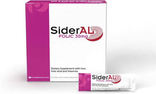 Premium Iron Supplement for Women with Vitamins C, D, B6, B12, Folic Acid - Supports Anemia, Iron Deficiency, Pregnancy - Gentle on Stomach - 30 Sachets