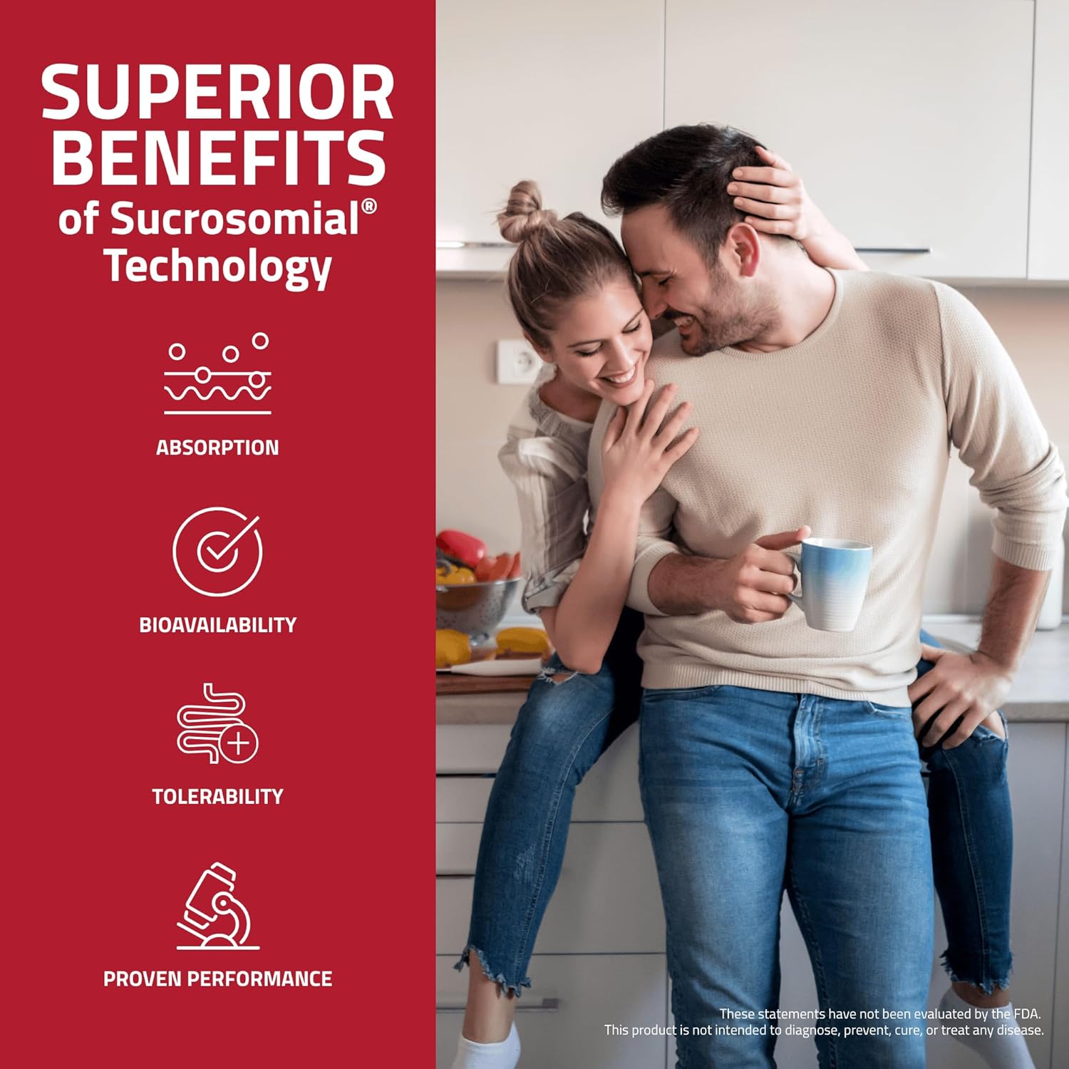 Premium Iron Supplement with Vitamin C for Men & Women - Supports Anemia & Iron Deficiency - High Absorption - Gentle on Stomach - Non-Constipating - 30 Capsules