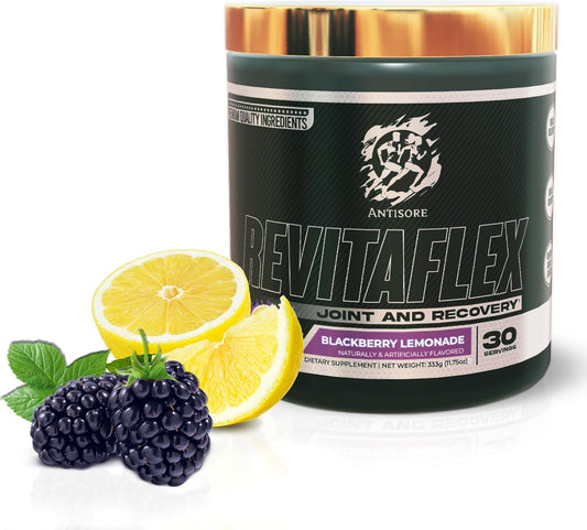 Premium Joint & Muscle Recovery Supplement - Fast-Acting Formula with Natural Ingredients - BlackBerry Lemonade Flavor - Made in USA - 30 Servings