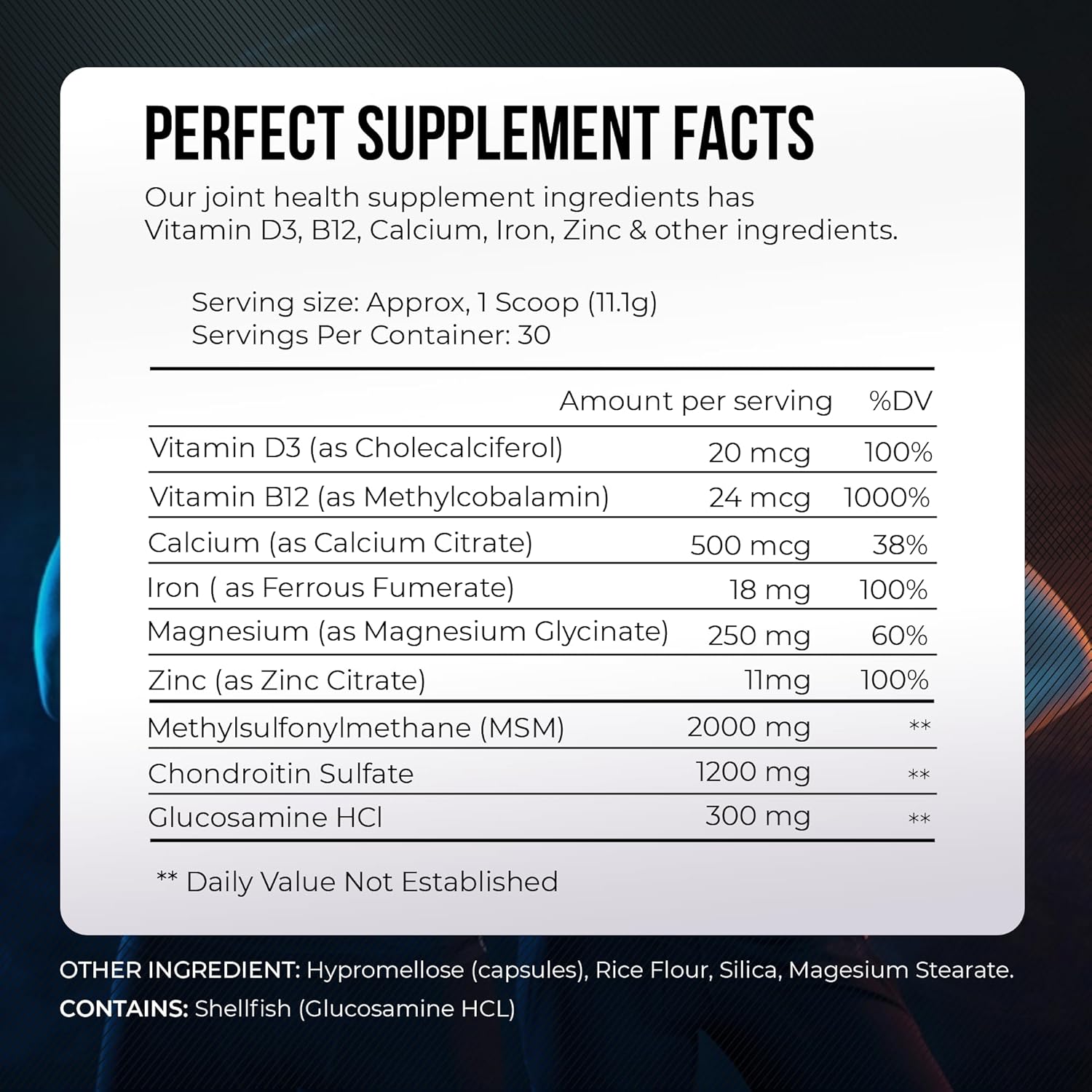 Premium Joint & Muscle Recovery Supplement - Fast-Acting Formula with Natural Ingredients - BlackBerry Lemonade Flavor - Made in USA - 30 Servings