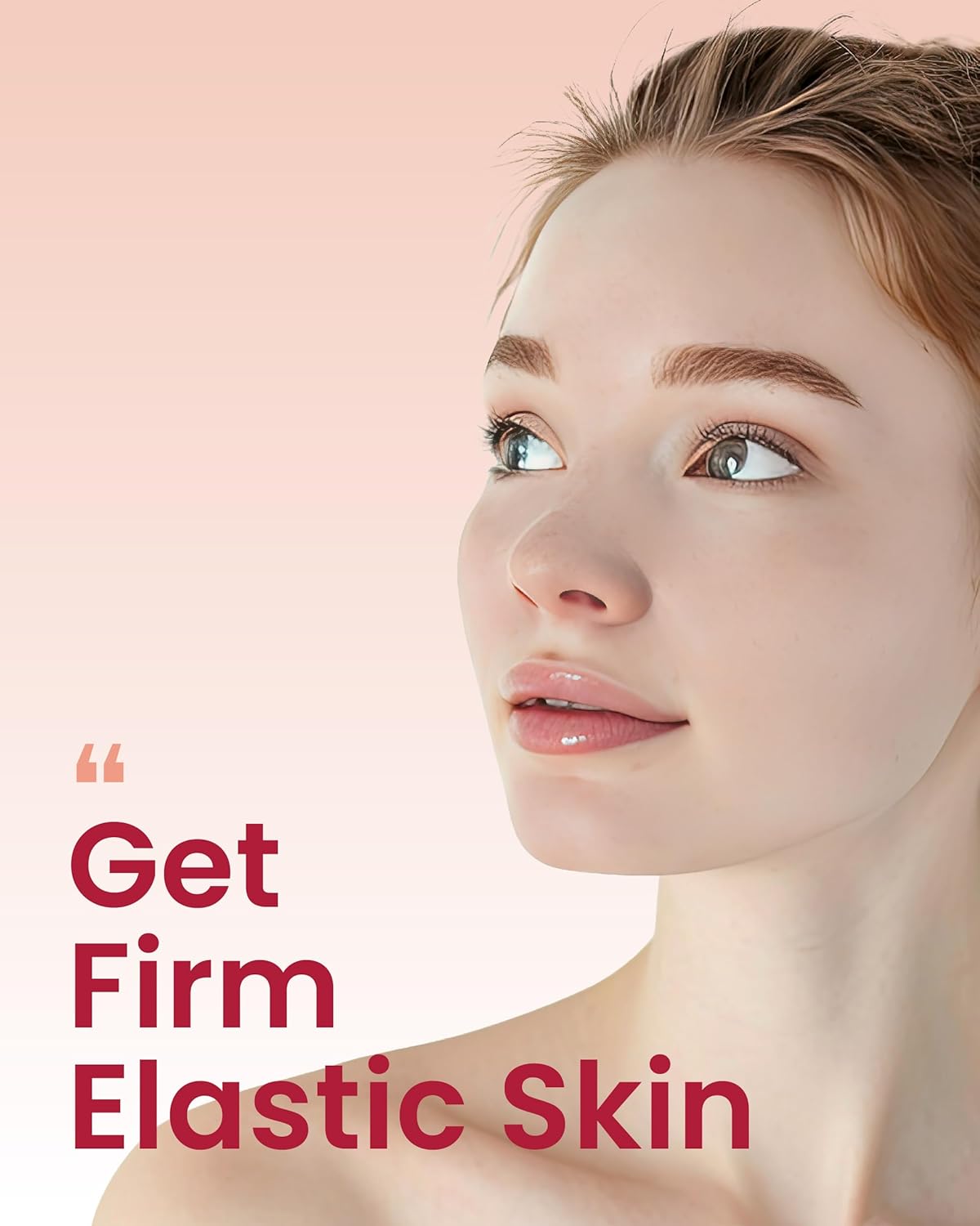 Premium Korean Skin Care Supplement for Firm Skin Elasticity - CJwellcare Innerb Glow Capsule Collagen (28 Servings) with Elastin and Vitamin C
