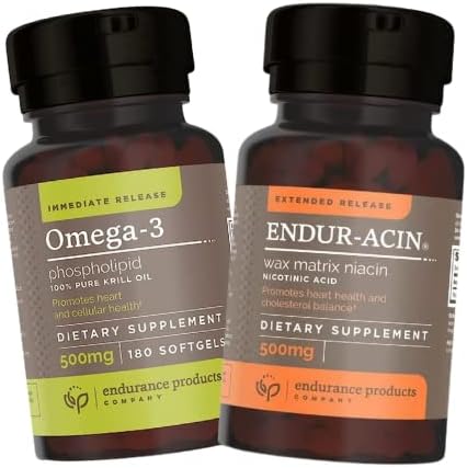 Premium Krill Oil and Niacin Supplements for Endurance & Heart Health