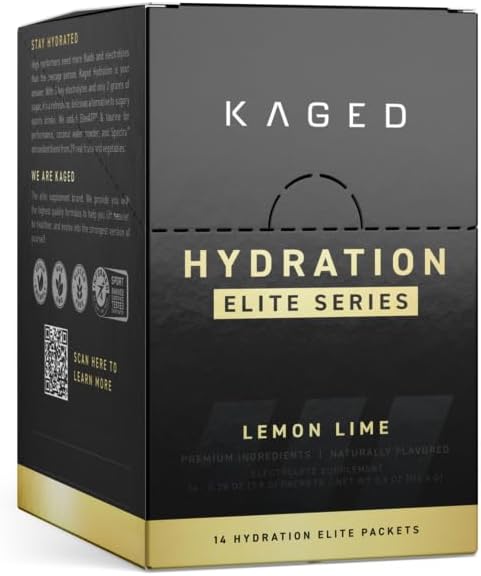 Premium Lemon Lime Electrolyte Powder Supplement for Intra and Post Workout Hydration - 14 Travel Packets