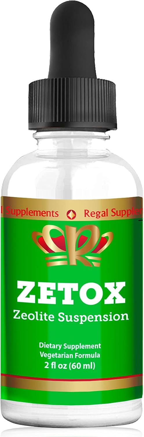 Premium Liquid Zeolite Detox Drops for Kids and Adults - Methyl Vitamin B12 and D3 Infused - Supports Daily Detox, Energy, and Focus - 60 Servings