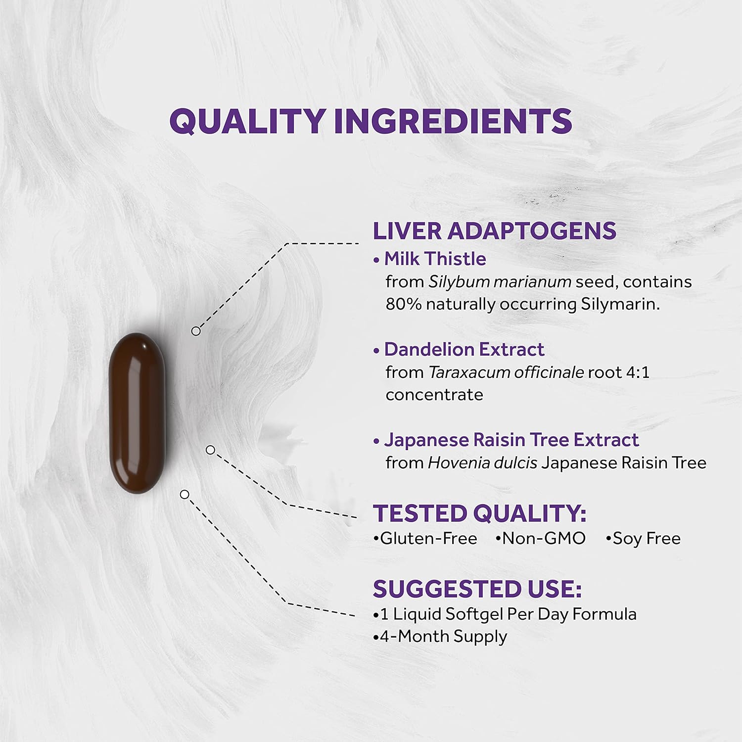 Premium Liver Support Supplement with Naturalis Silymarin Milk Thistle 1300mg, B Complex, Amino Acids - 13-in-1 Liver Cleanse, Detox, Repair - 120 Softgels