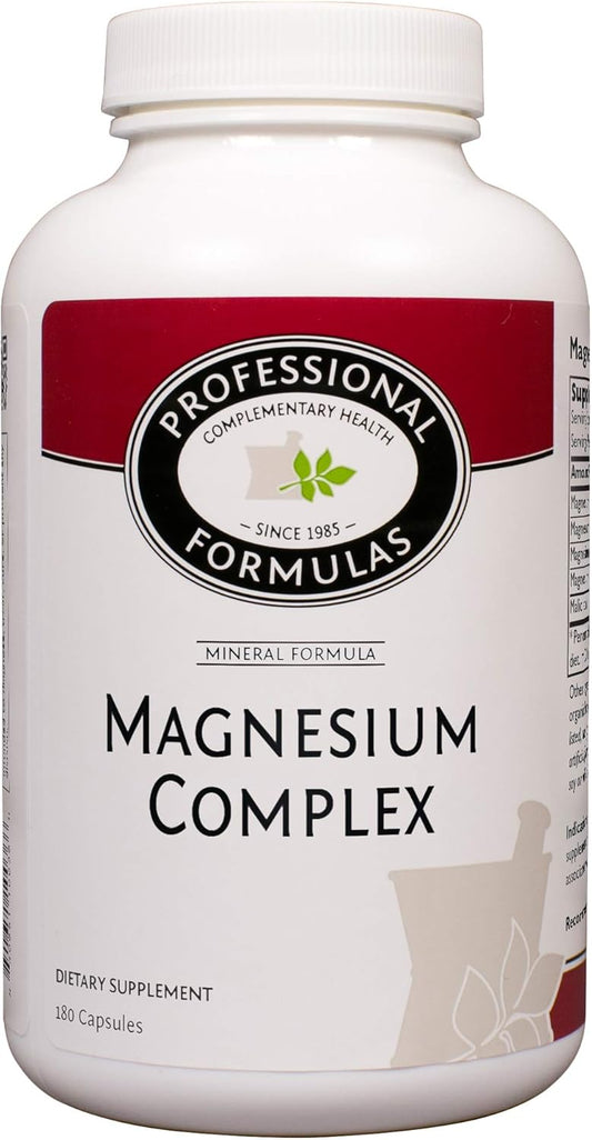 Premium Magnesium Complex Supplement for Cardio & Neuromuscular Health - 180ct - Vegan & Gluten-Free