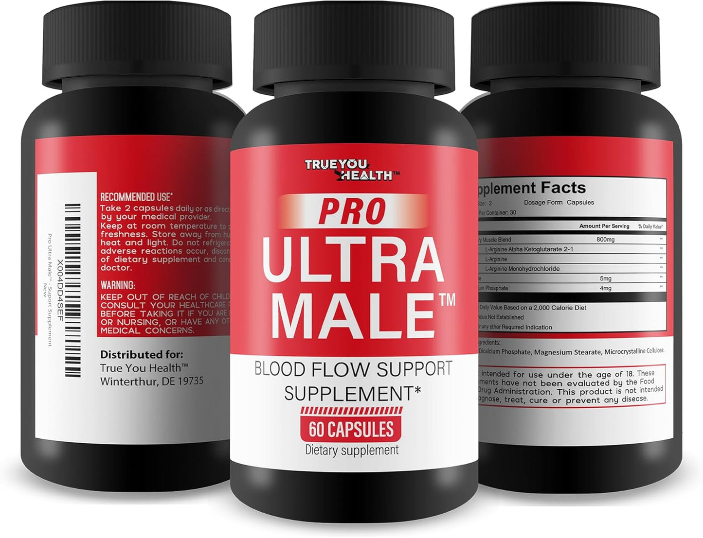 Premium Male Blood Flow Support Supplement for Enhanced Circulation - Advanced Formula for Men's Cardiovascular Health - Boost Blood Flow Naturally with Our Top-rated Capsules