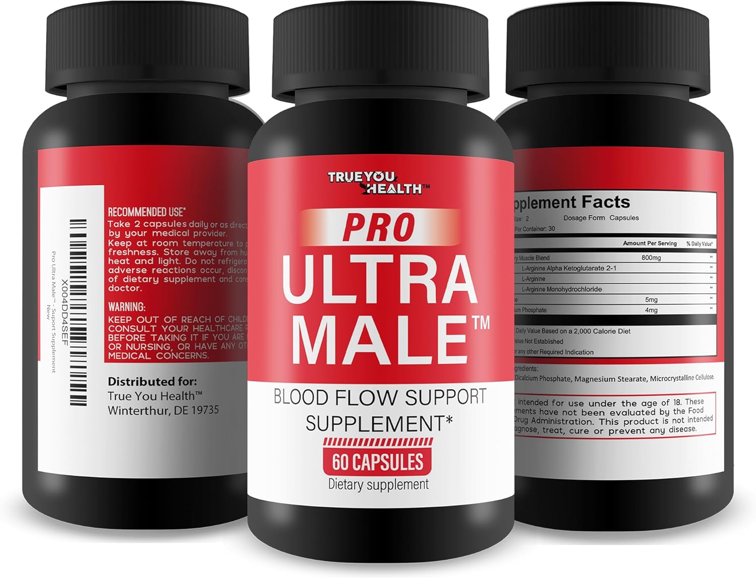 Premium Male Blood Flow Support Supplement for Enhanced Circulation - Advanced Formula for Men's Cardiovascular Health - Boost Blood Flow Naturally with Our Top-rated Capsules