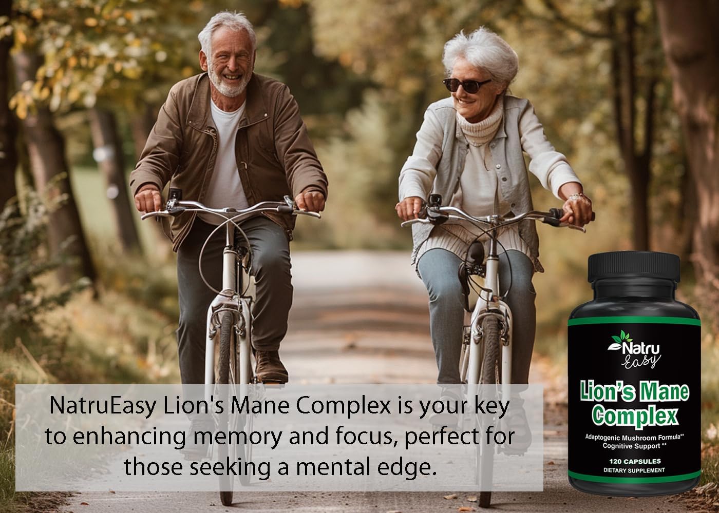 Premium Max Strength 5 in 1 Lion's Mane Complex - Non GMO Formula - 4 Months Supply - Adaptogenic Mushroom Blend - 3rd Party Tested - USA Made