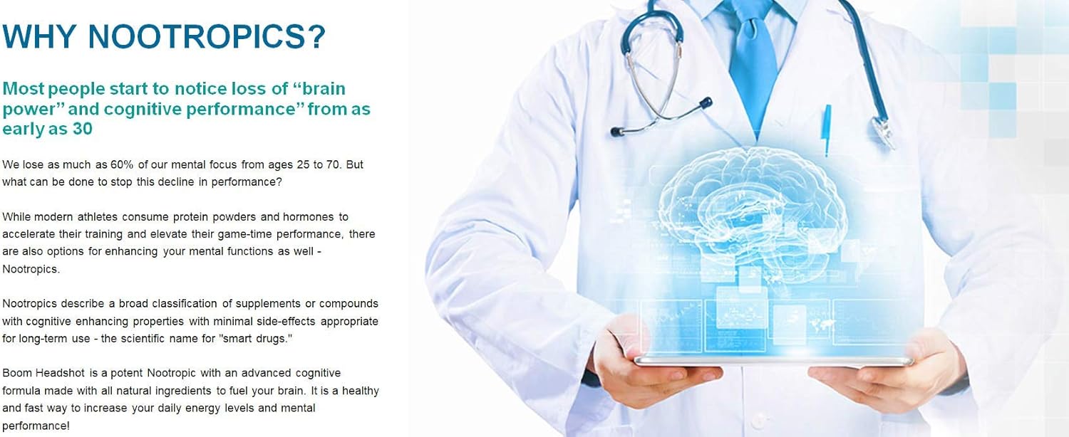 Premium Memory Boosting Supplement with Taurine for Enhanced Mental Endurance and Focus - Natural Nootropic Brain Formula by Silver Fox Supplements