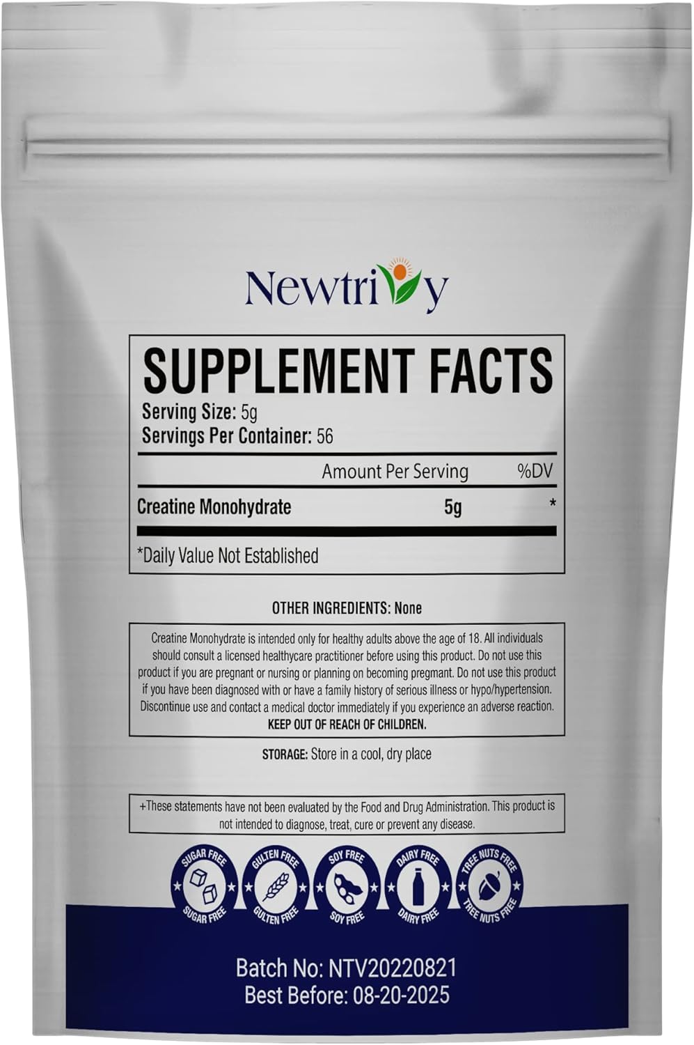 Premium Micronized Creatine Monohydrate Powder - Pure and Unflavored - 280g (9.8oz)